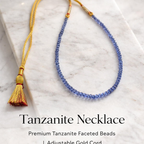 Elegant Tanzanite Necklace – Natural Gemstone - AEORA ROCKS INDIA -Healing Crystals superstore