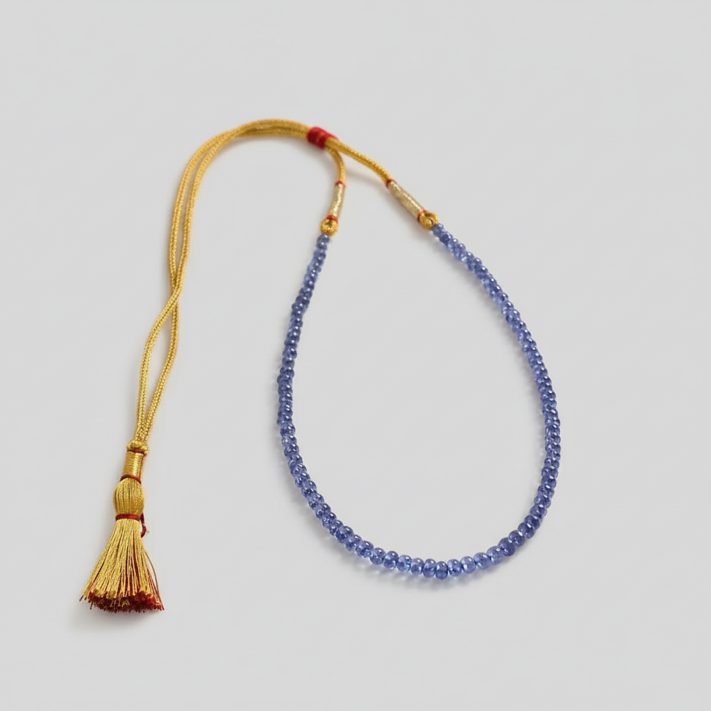 Elegant Tanzanite Necklace – Natural Gemstone - AEORA ROCKS INDIA -Healing Crystals superstore