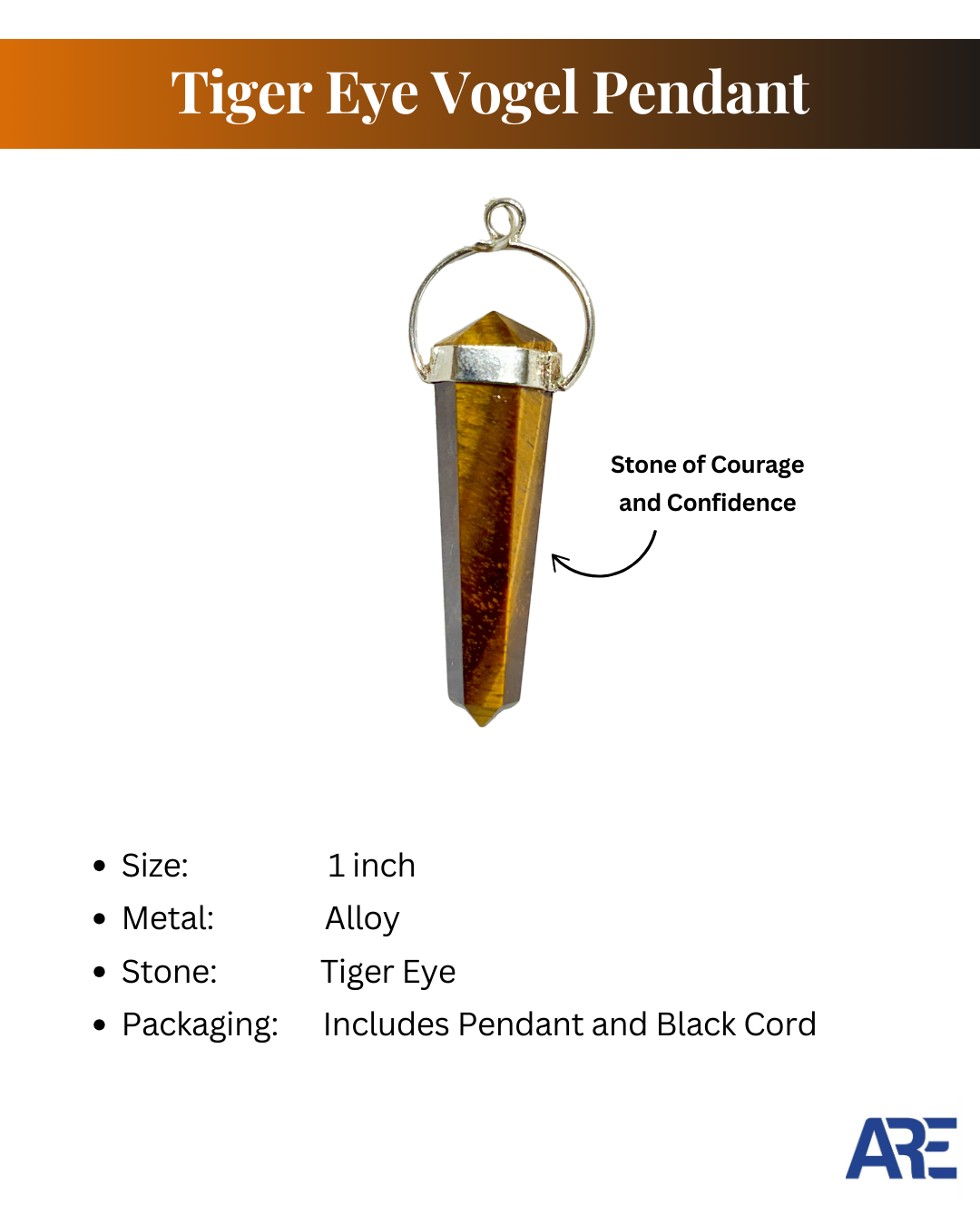 Tiger Eye Vogel Pendant