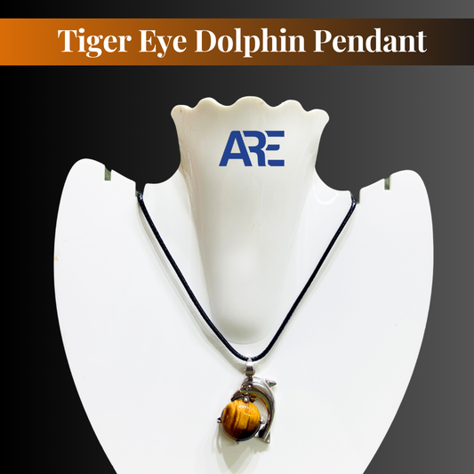 Tiger Eye Dolphin Pendant