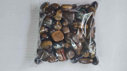 TIGER EYE TUMBLE STONE - 1 KG