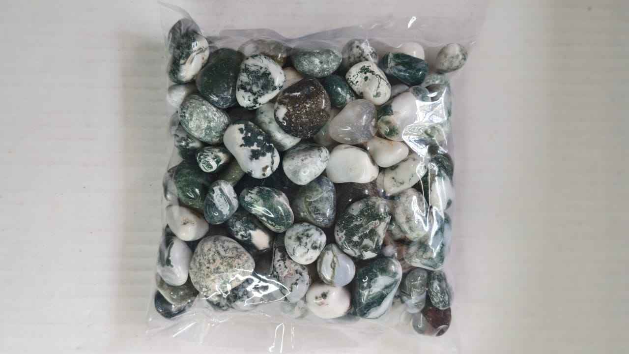 TREE AGATE TUMB;E STONE - 1KG