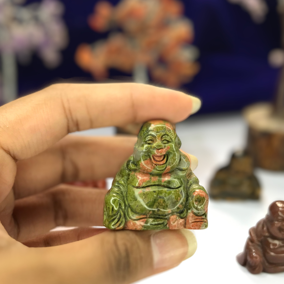 Unakite Laughing Buddha