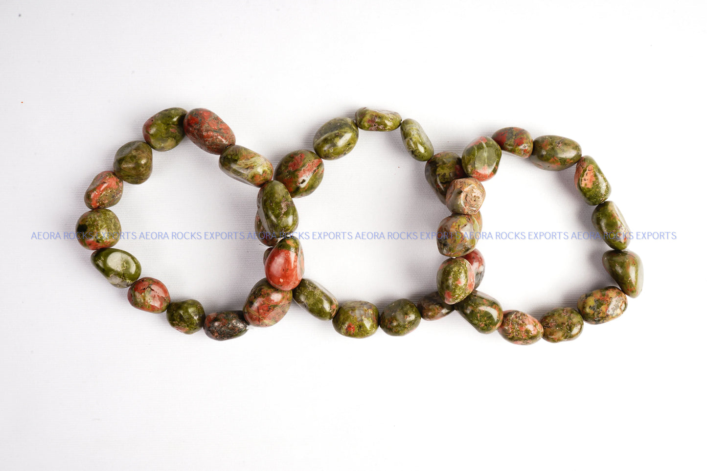 Unakite Tumbled Bracelet