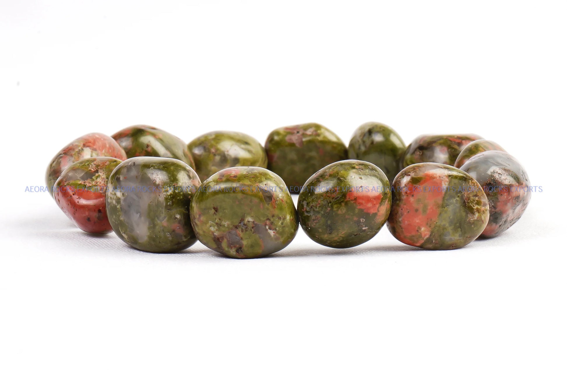 Unakite Tumbled Bracelet