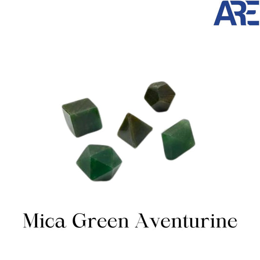 Mica Green Aventurine Geometric Set