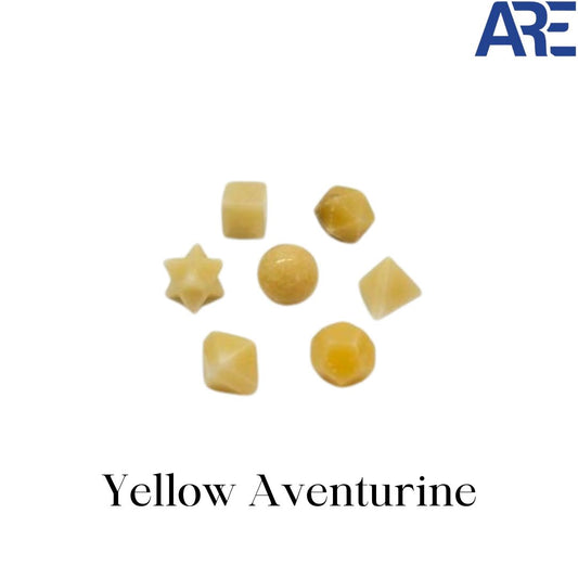 Yellow Aventurine Geometric Set