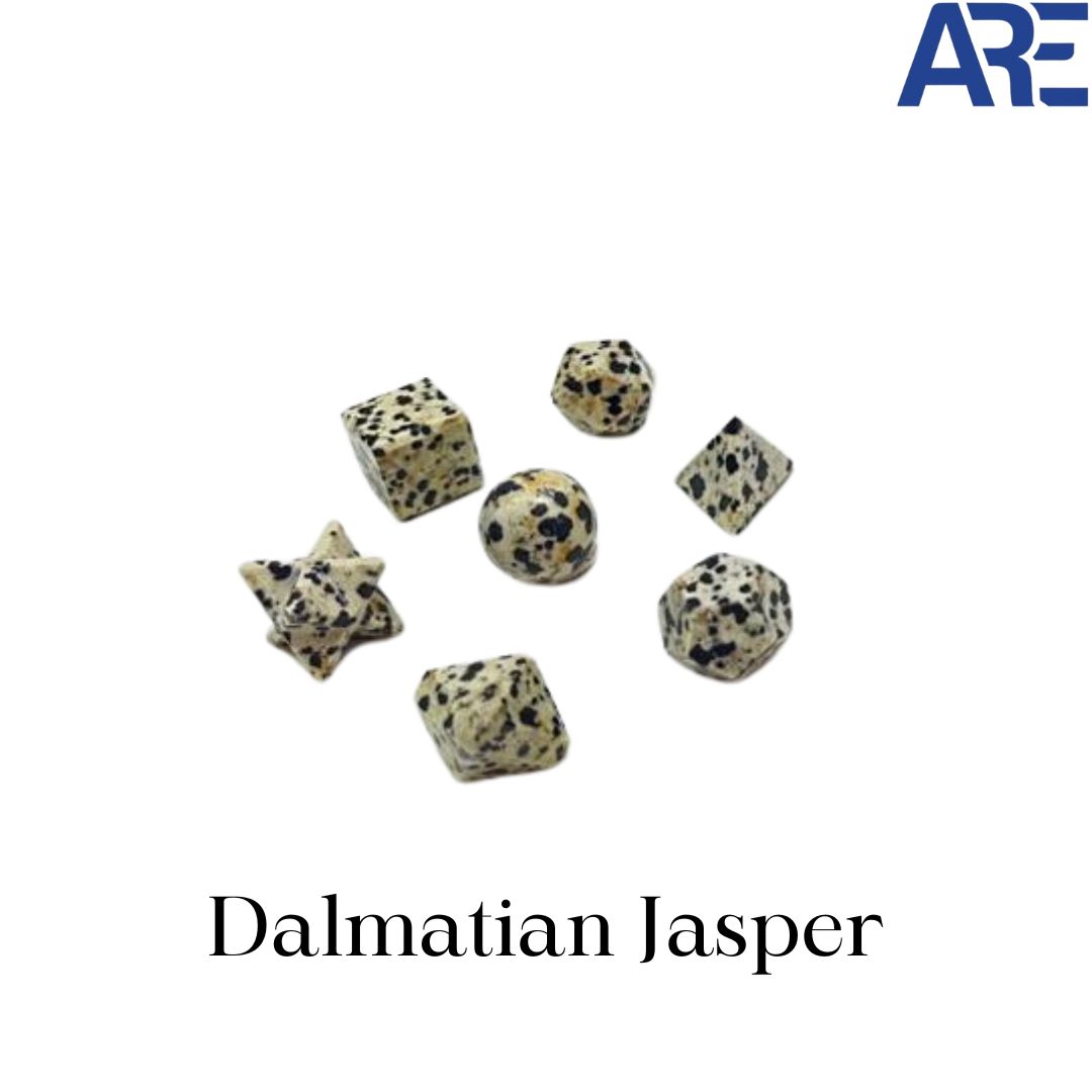 Dalmatian Jasper Geometric Set