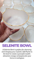 Selenite Bowl- Perfect for cleansing and charging crystals - AEORA ROCKS INDIA -Healing Crystals superstore