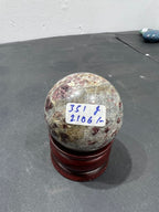 Ruby Crystal Sphere 351g - AEORA ROCKS INDIA -Healing Crystals superstore