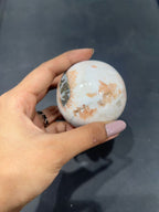 Stilbite Scolacite Sphere 317g - AEORA ROCKS INDIA -Healing Crystals superstore