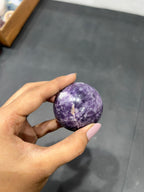 Lepidolite Sphere 200g - AEORA ROCKS INDIA -Healing Crystals superstore