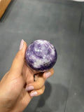Lepidolite Sphere Sphere 234g - AEORA ROCKS INDIA -Healing Crystals superstore