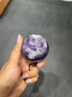 Lepidolite Sphere Sphere 234g - AEORA ROCKS INDIA -Healing Crystals superstore