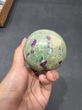 Ruby zoisite Sphere 462g - AEORA ROCKS INDIA -Healing Crystals superstore