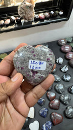 Ruby With Albite Heart 160g - AEORA ROCKS INDIA -Healing Crystals superstore