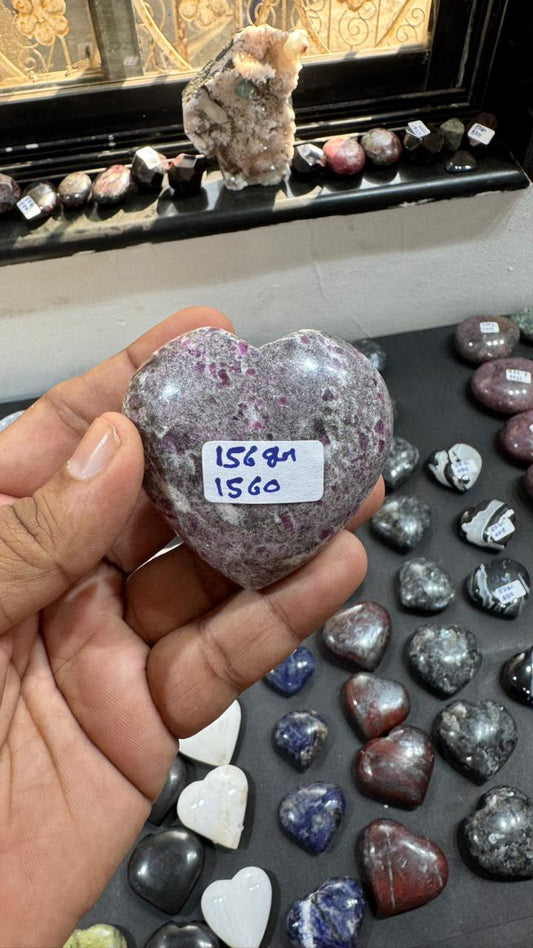 Ruby With Albite Heart 156g