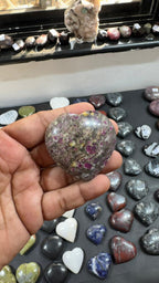 Ruby With Albite Heart 124g - AEORA ROCKS INDIA -Healing Crystals superstore