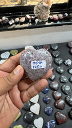 Ruby With Albite Heart 125g - AEORA ROCKS INDIA -Healing Crystals superstore