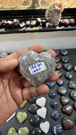 Ruby With Albite Heart 144g - AEORA ROCKS INDIA -Healing Crystals superstore