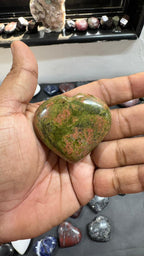 Unakite Heart 91g - AEORA ROCKS INDIA -Healing Crystals superstore