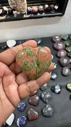 Unakite Heart 182g - AEORA ROCKS INDIA -Healing Crystals superstore