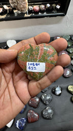 Unakite Heart 182g - AEORA ROCKS INDIA -Healing Crystals superstore