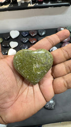 Unakite Heart 109g - AEORA ROCKS INDIA -Healing Crystals superstore