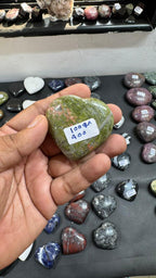 Unakite Heart 100g - AEORA ROCKS INDIA -Healing Crystals superstore