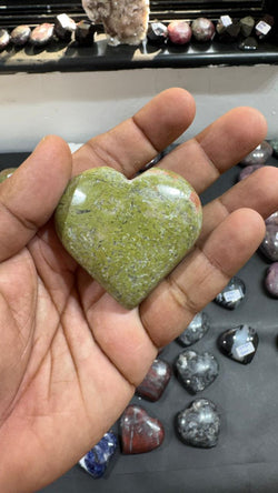 Unakite Heart 100g - AEORA ROCKS INDIA -Healing Crystals superstore