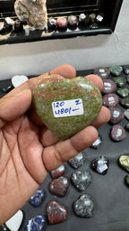 Unakite Heart 120g - AEORA ROCKS INDIA -Healing Crystals superstore