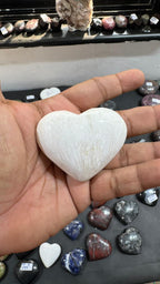 Scolecite Heart 81g - AEORA ROCKS INDIA -Healing Crystals superstore