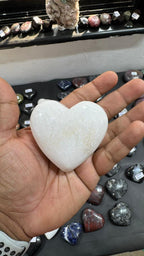Scolecite Heart 173g - AEORA ROCKS INDIA -Healing Crystals superstore