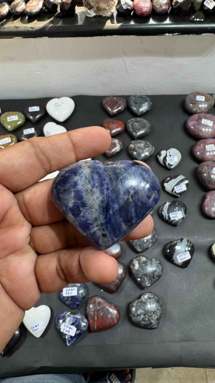 Sodalite Heart  73g - AEORA ROCKS INDIA -Healing Crystals superstore