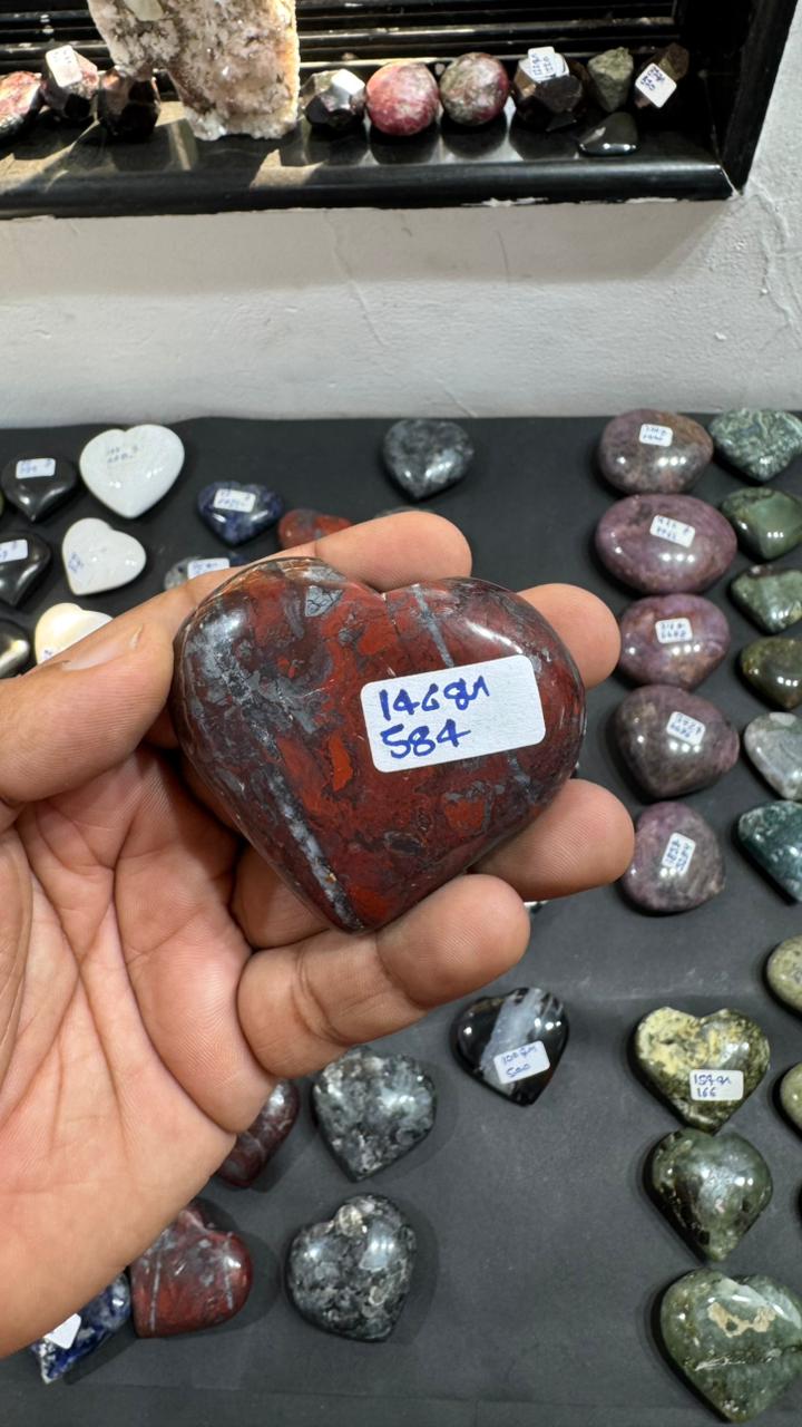 Jespelite Heart 146g - AEORA ROCKS INDIA -Healing Crystals superstore