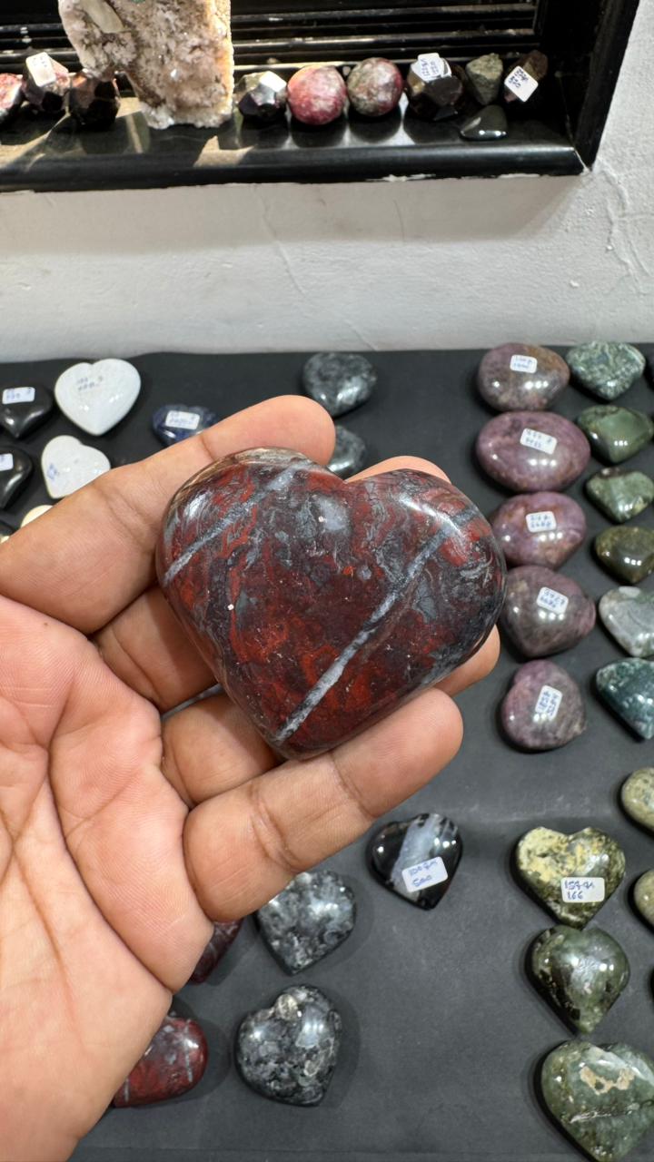 Jespelite Heart 146g - AEORA ROCKS INDIA -Healing Crystals superstore