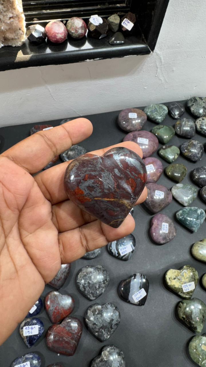 Jespelite Heart 116g - AEORA ROCKS INDIA -Healing Crystals superstore