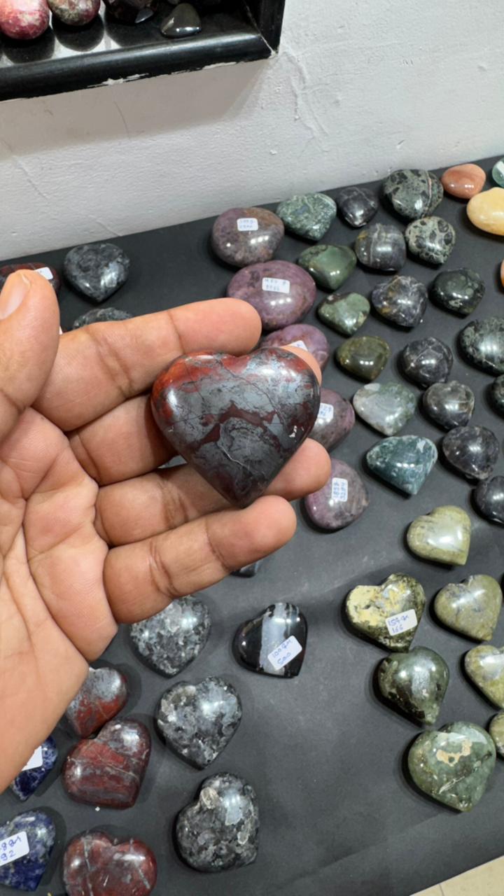 Jespelite Heart 88g - AEORA ROCKS INDIA -Healing Crystals superstore