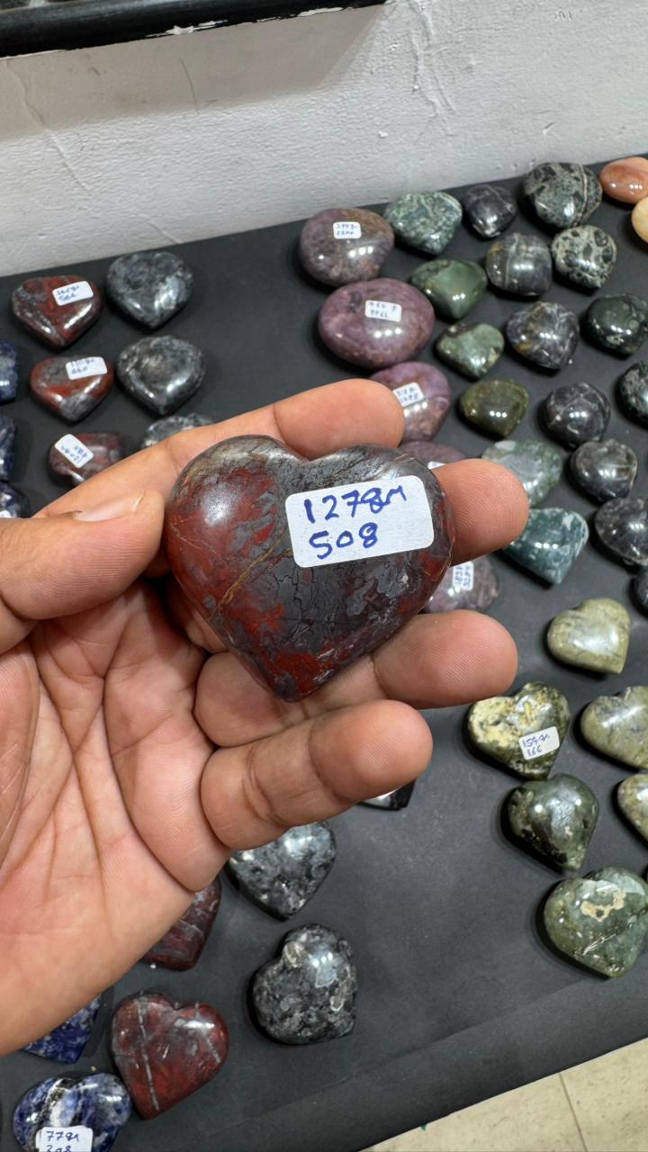 Jespelite Heart 127g - AEORA ROCKS INDIA -Healing Crystals superstore