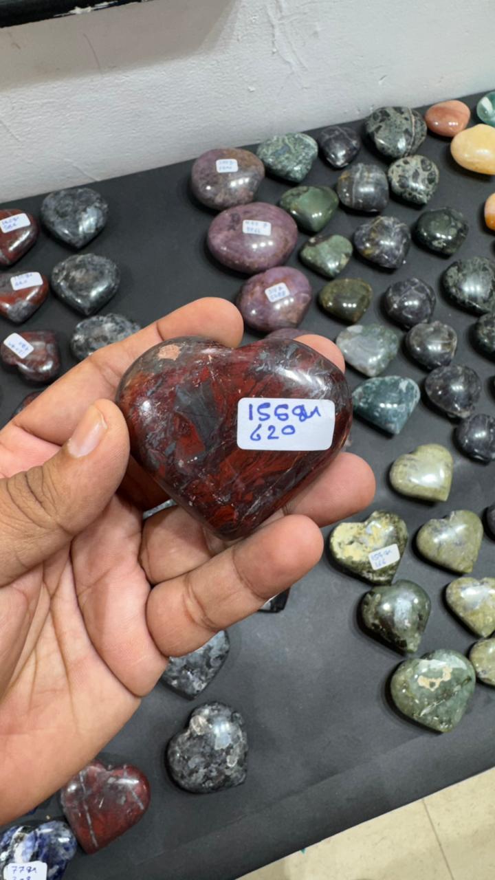 Jespelite Heart 155g - AEORA ROCKS INDIA -Healing Crystals superstore