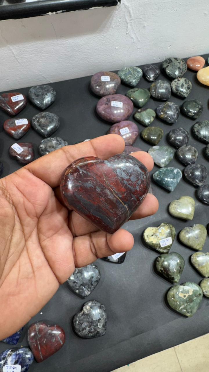 Jespelite Heart 155g - AEORA ROCKS INDIA -Healing Crystals superstore