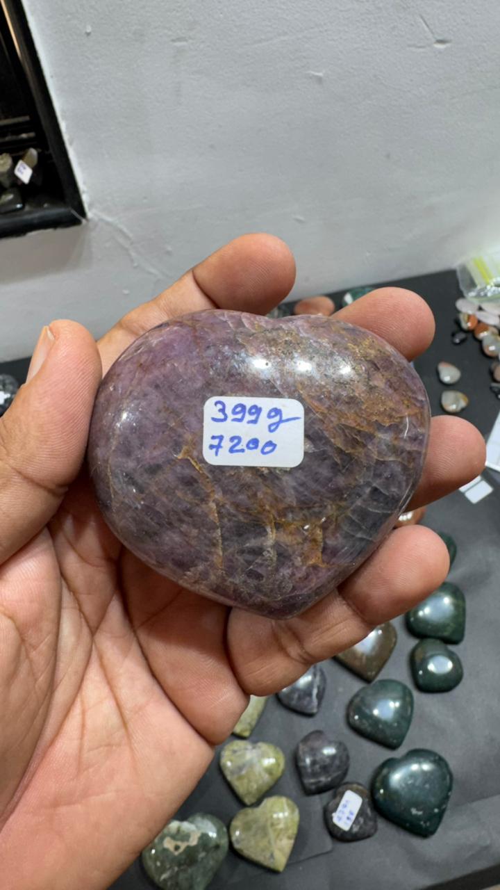 Ruby Heart  399g - AEORA ROCKS INDIA -Healing Crystals superstore