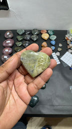 Vesuvianite Heart 100g - AEORA ROCKS INDIA -Healing Crystals superstore