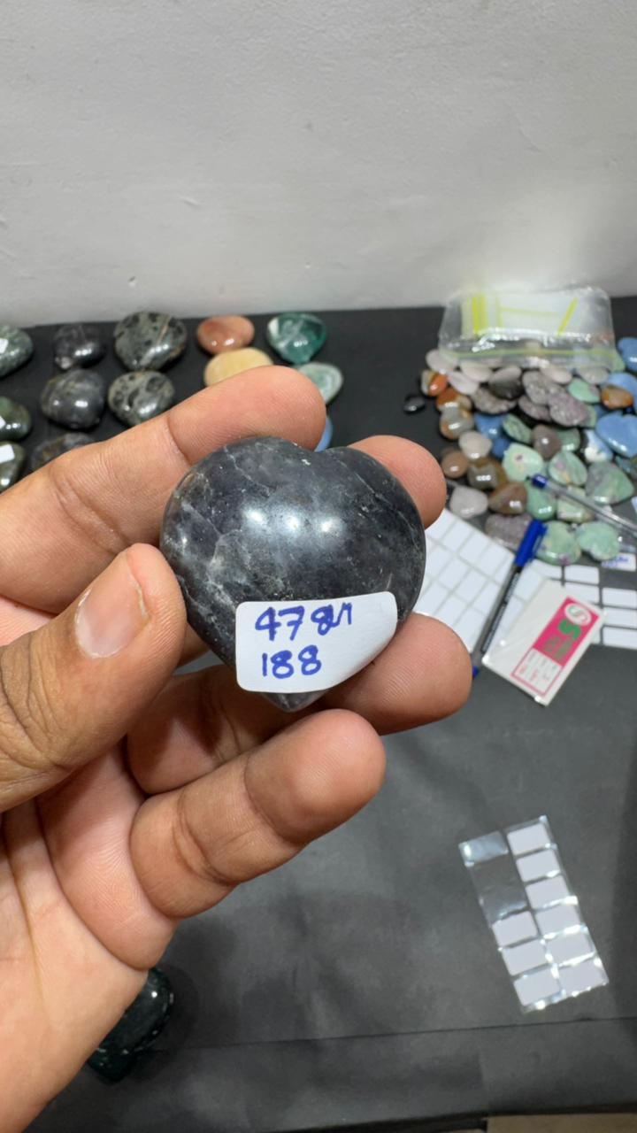 Iolite Heart 47g - AEORA ROCKS INDIA -Healing Crystals superstore