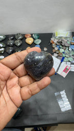 Iolite Heart 94g - AEORA ROCKS INDIA -Healing Crystals superstore
