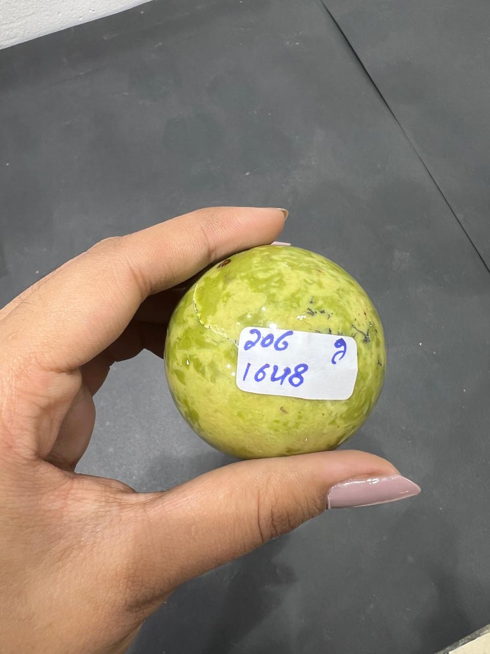Lizardite Sphere 206g - AEORA ROCKS INDIA -Healing Crystals superstore