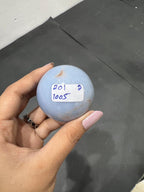 Angelite sphere  201g - AEORA ROCKS INDIA -Healing Crystals superstore