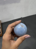 Angelite sphere  201g - AEORA ROCKS INDIA -Healing Crystals superstore