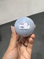Angelite sphere 236g - AEORA ROCKS INDIA -Healing Crystals superstore