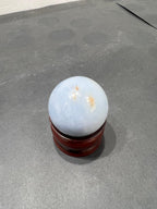 Angelite sphere 236g - AEORA ROCKS INDIA -Healing Crystals superstore
